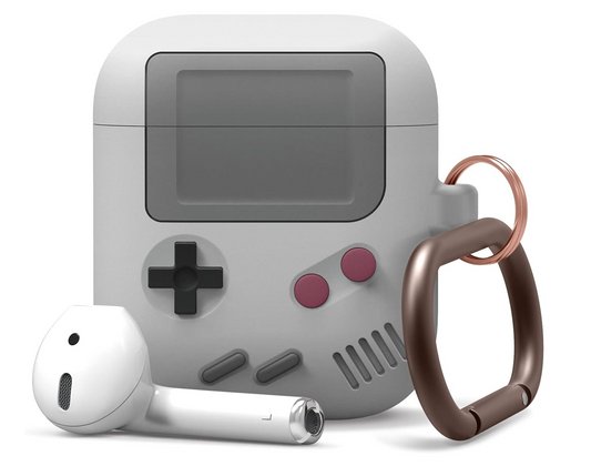 Gameboy Retro Case Grau kompatibel mit AirPods 1/2 🎮 Silikon Schutzhülle