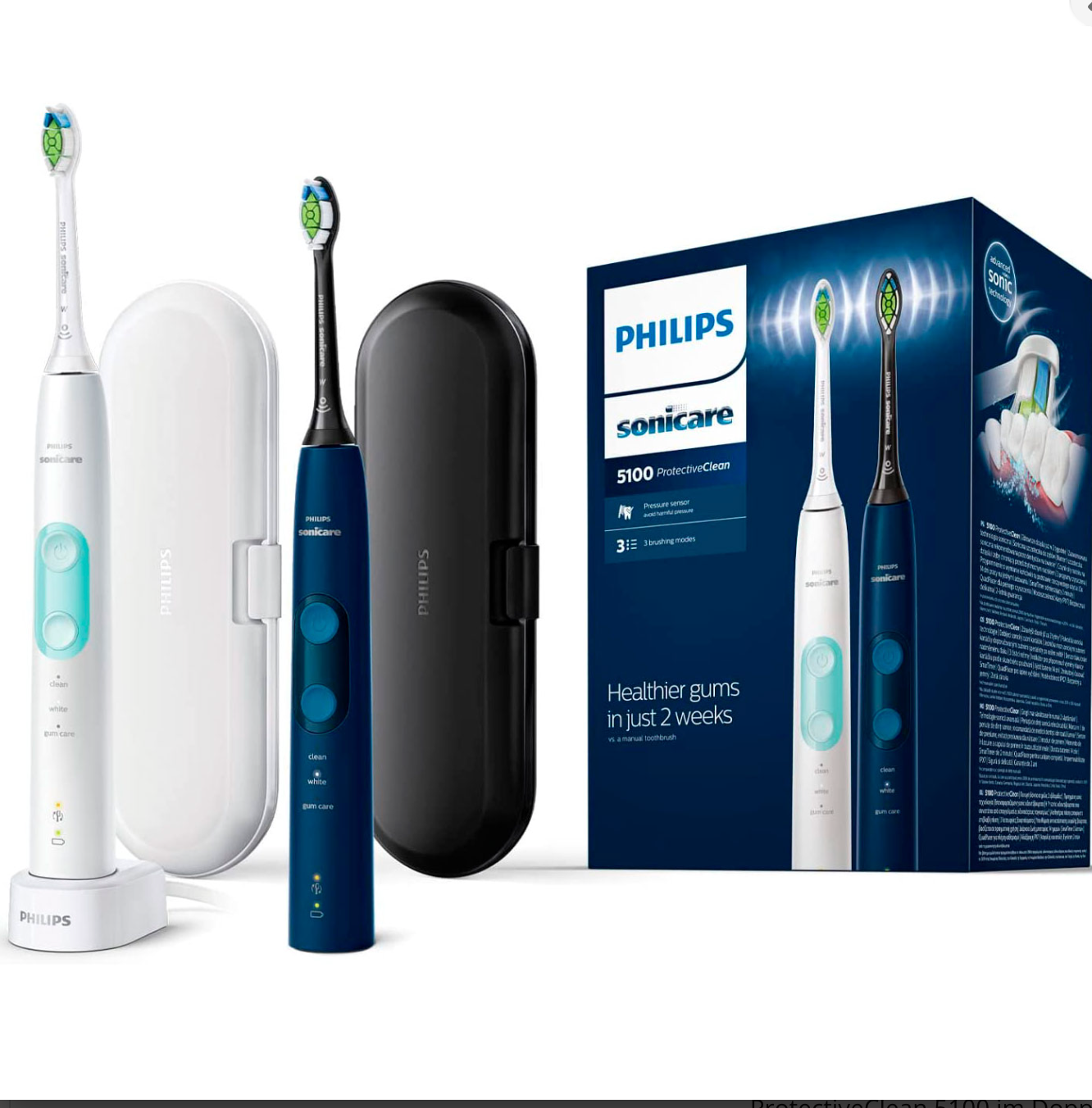 Philips Sonicare HX6851/34 ProtectiveClean 5100 Elektrische Zahnbürste NEU