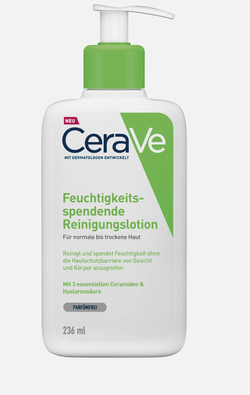 CeraVe Feuchtigkeitsspendende Reinigungslotion 236 ml, ,Pzn 14017487