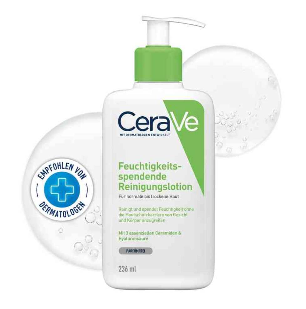 CeraVe Reinigungslotin 236ml Hyaluronsäure Glycerin trockene Haut